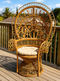 Brown Adult Peacock Chair – Hire