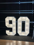 90 lights up numbers