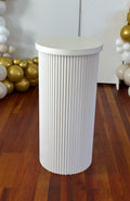 White Round Ripple Cake Stand (90cm)